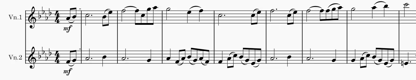 譜例 7：マスパとダークフライト